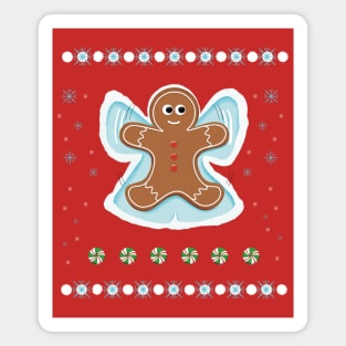 Sweet Christmas - Gingerbread  Angel Magnet